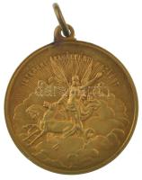 1898. "Istenért Királyért Hazáért / 1848-1898 Szabadság - Testvériség - Egyenlőség - Szabadságharczunk Dicső Emlékére" bronz emlékérem füllel (29mm) T:AU
