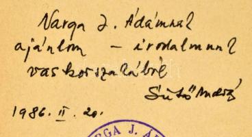 Sütő András: Emberek indulnak. DEDIKÁLT! Bukarest, Állami Irodalmi és Művészeti Kiadó. Első kiadás! ...