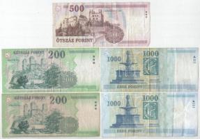 1998. 200Ft + 2001. 200Ft + 2007. 500Ft + 2006. 1000Ft + 2015. 1000Ft T:F