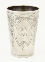 Ezüst(Ag) keresztelőpohár, jelzett, m: 7,5 cm, nettó: 39,7 g