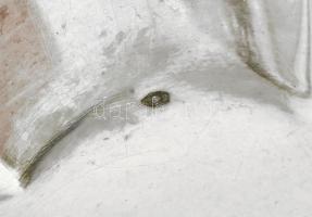 Ezüst(Ag) áttört tálka, jelzett, d: 12 cm, nettó: 65,5 g