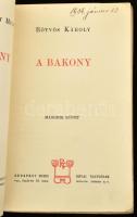 Eötvös Károly: A Bakony. I-II. köt. Eötvös Károly munkái XXI-XXII. köt. Bp.,1909,Révai. Kiadói papír...