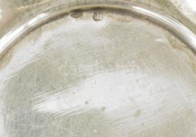 Ezüst(Ag) hólyagos peremű tálka, poháralátét 6 db, jelzett, d: 9,5 cm, nettó: 172,1 g