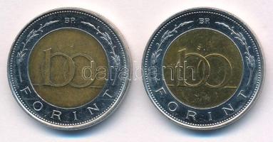 2002. 100Ft "Kossuth" (2x) kötőjeles és kötőjel nélküli változat T:AU,XF Adamo FOEM1