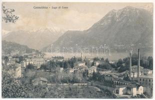 Cernobbio; Lago di Como / general view, lake, factory chimney (fl)