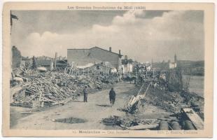 Montauban, Montalban; Les Grandes Inondations du Midi 1930, Quai Sapiacou / ruins after the great flood of 1930 (EM)