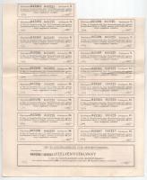 Budapest 1920. "Gép- és Vasutfelszerelési Gyár Részvénytársaság" 25 részvénye egyben, egye...