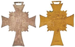 Német Harmadik Birodalom 1938. "Német Anyasági Kereszt, arany és ezüst fokozata" zománcozo...
