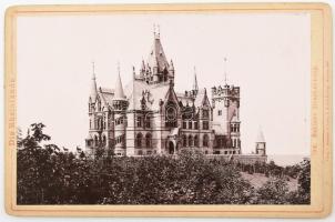 cca 1900 Rajna-vidéki táj- és városképek, 12 db keményhátú fotó, 10,5×16,5 cm