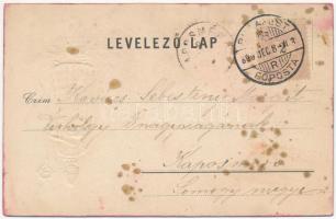 1899 (Vorläufer) Mikulás - dombornyomott / Saint Nicholas - embossed (fl)