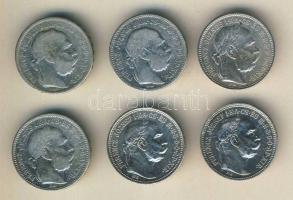 1893-1915. 1K (6x) 3klf évszámmal T:2,3