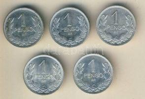 1926-1939. 1P (5x) mind klf évszámmal T:2,3