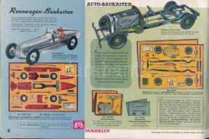 1939/1940 Märklin modellvasút és játékok katalógusa, elején Chumra László pecsétjével, hiánytalan