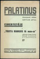 cc 1928-1940 fényképészeti és filmberendezési nyomtatvány, össz. 3 db: 1928. január 1., Fényképészeti Szemle, XVII. évf. 9. sz., hajtásnyomokkal + Fényképészeti Ujdonságok, 17 sz., 1930. szeptember 1., kissé sérült és kissé foltos + Palatinus filmterjesztő vállalat ismertetője a "Terta Hangos 16 mm-es" éghetetlen, hangos-keskeny filmleadó berendezésről és a filmellátásról