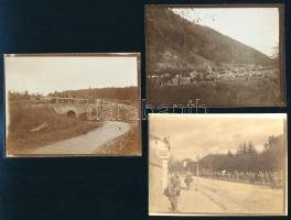 cca 1914-18 I. világháborús katonai fotók sírokkal, lovasokkal, ágyúval, stb., jelzés és felirat nél...