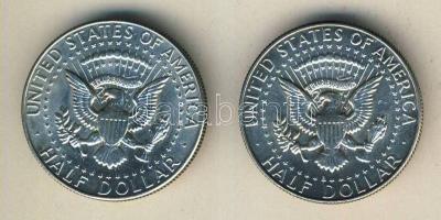 USA 1965. 1/2$ Ag "Kennedy" (2x) T:2