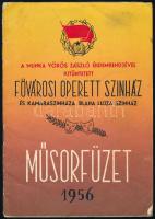 1956 Fővárosi Operett Színház műsorfüzet