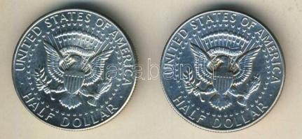 USA 1968. 1/2$ Ag "Kennedy" (2x) T:2