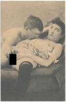 Pornográf erotikus képeslap / Vintage erotic pronographic postcard - REPRINT
