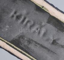 Király mázas kerámia gyertyatartó. Jelzett, hibátlan 22x12 cm