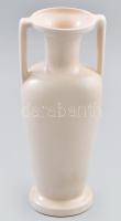 Fehér mázas amfora váza. Jelzés nélkül, hibátlan 29 cm