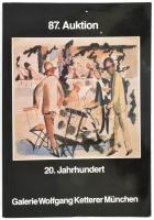 Galerei Wolfgang Ketterer München, 87. Auktion, 20. Jahrhundert. 1984 Fekete-fehér és színes képekkel illusztrált aukciós katalógus. Kiadói papírkötésben.