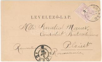 1898 (Vorläufer) Brassó, Kronstadt, Brasov; Hinter der Graft, Schwarzer und weisser Thurm, Katharine...