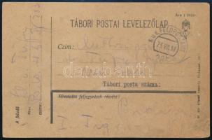 1917 Tábori posta levelezőlap / Field postcard FP 283