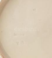 Regécz - Miskolci fajansz tányér 1845. Levél mintás. Kézzel festett, jelzett, hibátlan első fele d: ...