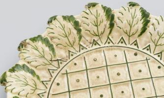 Miskolcz fajansz tányér (Butykay József gyára?), cca 1850, jelzett: Miskolcz, ragasztott, d: 21 cm