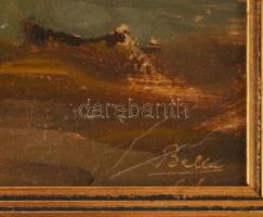 Balla László (1906-?): Nagybánya környéki táj. Olaj, karton. Jelezve jobbra lent. Fakeretben, hátold...