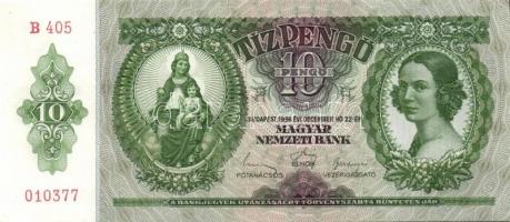 1936. 10P (6x) egymás utáni sorszámokkal T:I,I-