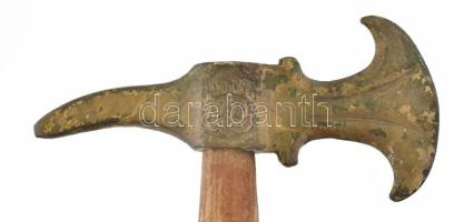 1933 Cserkész jamboree Hungária fokos másolat fa nyéllel. fej 15 cm