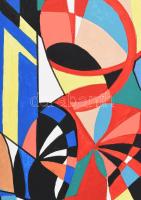 Sugár Gábor (1976-): Motoros. Akril, vászon, jelzett, hátoldalán autográf felirattal és a művész bél...