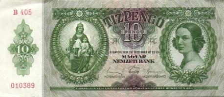 1936. 10P (3x) egymás utáni sorszámokkal T:I-