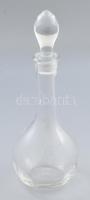 Csiszolt dugós likőrös üveg. Hibáltan. 34 cm