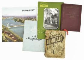 5 db Budapesttel Margitszigettel foglalkozó modern kiadvány az 1960-1980-a évekből
