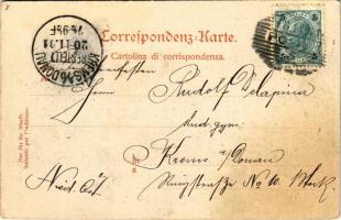 1901 Pola, SMS Bellona az Osztrák-Magyar Haditengerészet uszály laktanyája (ex SMS Kaiser) / K.u.K. ...