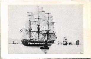 SMS NOVARA (1850) cs. és kir. haditengerészet fregattja / K.u.K. Kriegsmarine, Ausfahrt der Fregatte SMS Novara zur ersten österreichischen Weltumseglung. Unser Ziel: Eine österreichische Handelsflotte / Austro-Hungarian Navy sail frigate (EK)