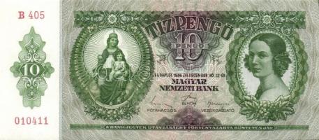 1936. 10P (6x) egymás utáni sorszámokkal T:I