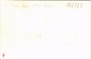 1908 Pola, K.u.K. Kriegsmarine SMS Erzherzog Ferdinand Max / Cs. és kir. haditengerészet SMS Erzherz...