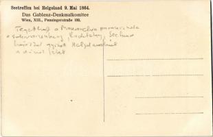 Seetreffen bei Helgoland 9. Mai 1864. Das Gablenz-Denkmalkomittee / Wilhelm von Tegetthoff won the b...