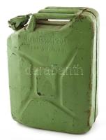 1943 Wehrmacht fém benzines kanna. Jelzett. 20 L 43 cm