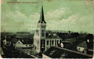 1916 Szentgotthárd, Evangélikus templom. Wellisch Béla kiadása (EB)