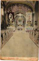 1910 Budapest VIII. Szent Rókus templom belseje (fl)