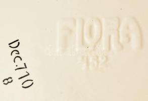 Urbach-Freres - Flora Népi szecessziós mintás fajansz mosdó készlet. Mosdótál, kancsó, szappan és fo...