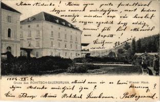 1904 Rogaska Slatina, Rohitsch-Sauerbrunn; Wiener Haus / spa, bath, hotel. Verlag von Sebastian Belé