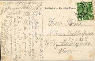 1914 Sibenik, Sebeniko; K.u.K. Kriegsmarine SMS Schwarzenberg (Laudon) / Cs. és királyi haditengerés...