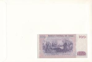 Chile 1983. 100P felbélyegzett borítékban, alkalmi bélyegzéssel T:UNC 
Chile 1983. 100 Pesos in env...