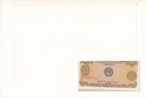 Vietnam 1976. 1D felbélyegzett borítékban, bélyegzéssel T:UNC 
Vietnam 1976. 1 Dong in envelope wit...